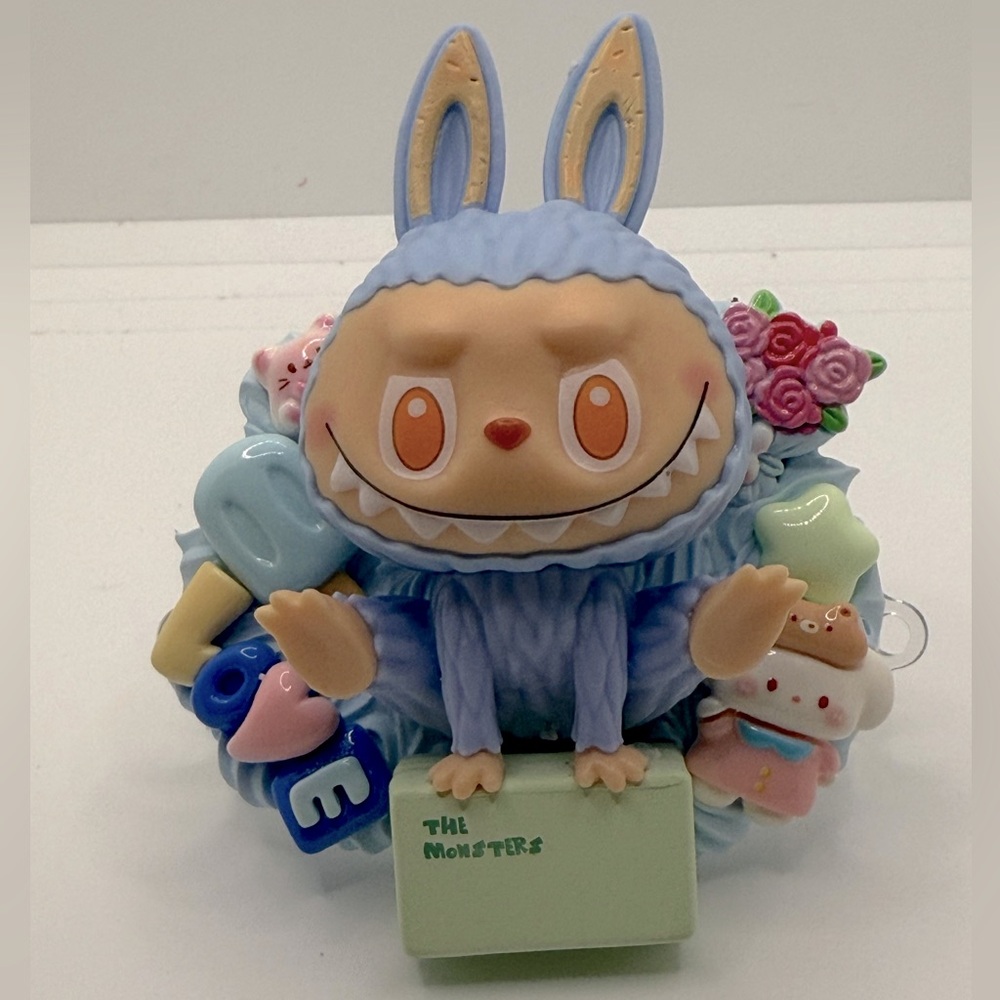 Blue Labubu Adjustable Phone Clip